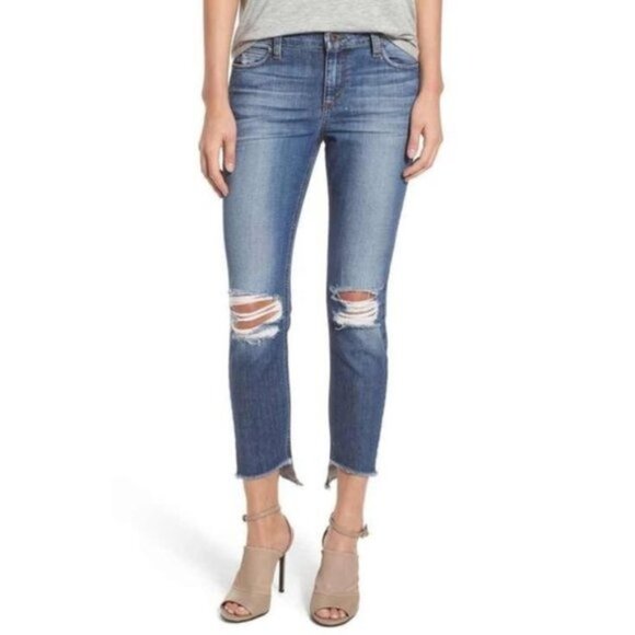 Joes Jeans Blondie Skinny Ankle Coppola Jeans Mid Rise Distressed Denim Size 24 - Picture 7 of 16
